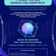 Une table ronde sur les enjeux des deeptech à Annecy sur le campus de l'Université Savoie Mont Blanc